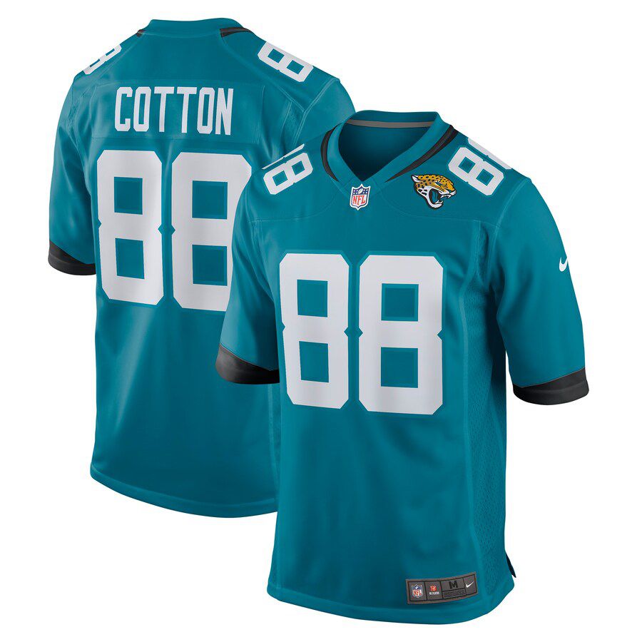 Men Jacksonville Jaguars 88 Jeff Cotton Nike Green Game Player NFL Jersey